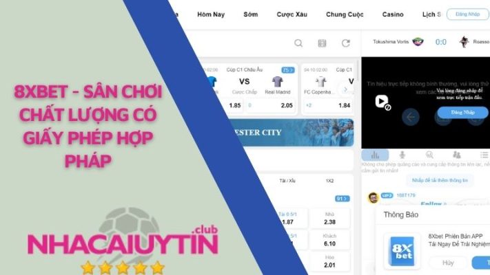 8xBet - Sân chơi chất lượng có giấy phép hợp pháp