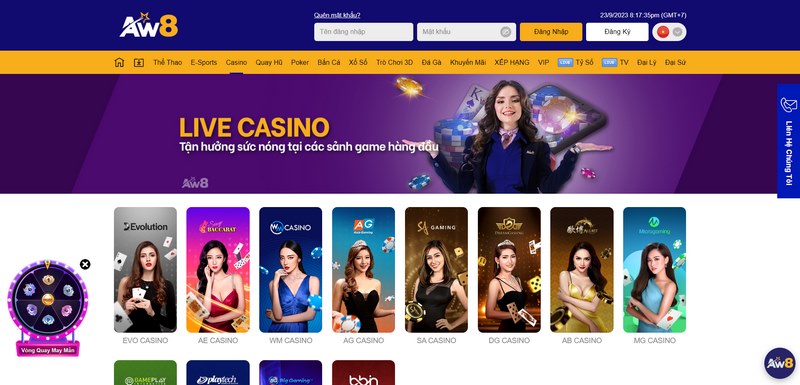 Casino là sảnh chơi có sức hấp dẫn lớn và có đông hội viên nhất ở nhà cái