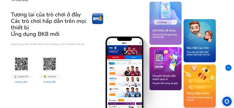 Hướng dẫn tải app BK8 cho thiết bị di động tiện lợi