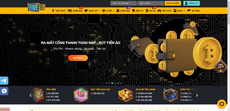 FIVE88 nổi tiếng là một trong những nhà cái hàng đầu tại khu vực châu Á