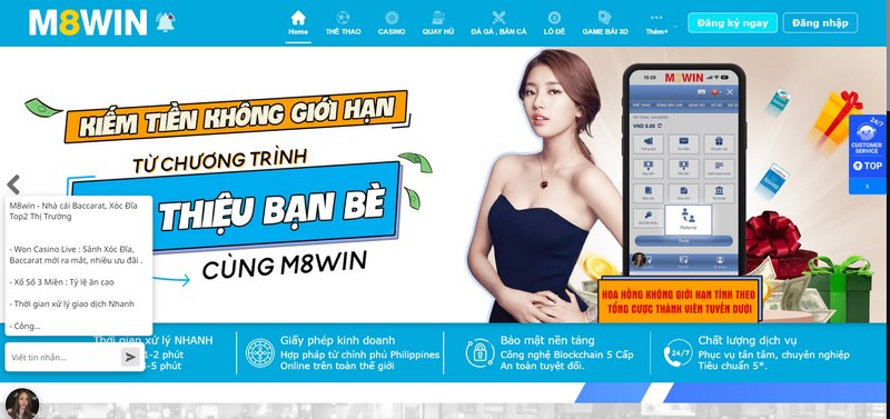 Link truy cập M8WIN không chặn trên mọi hệ điều hành